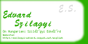 edvard szilagyi business card